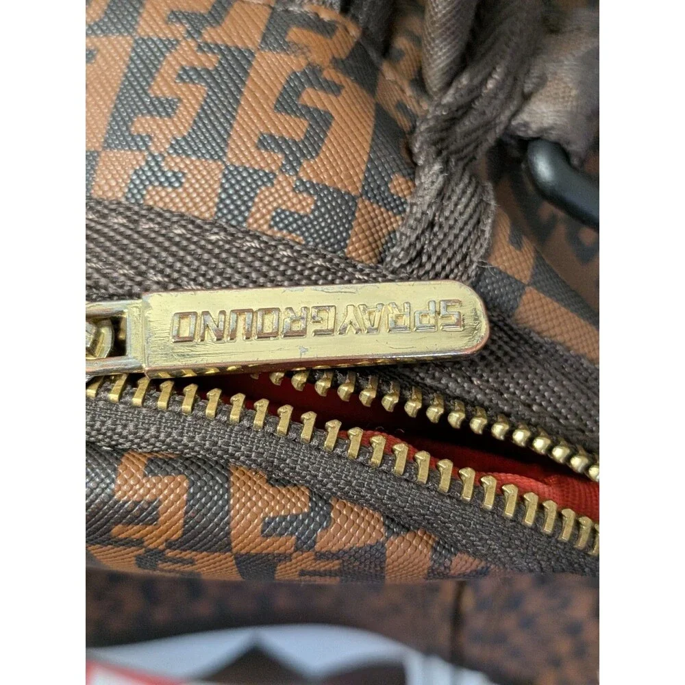 Sprayground Limited Edition Shark Mouth Backpack Zipper Needs Repair & See Photo